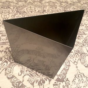 Silver Geometric Triangle Bin or Champagne Bucket